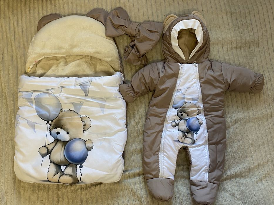 Зимовий комбінезон і конверт, конверт на виписку 0-3