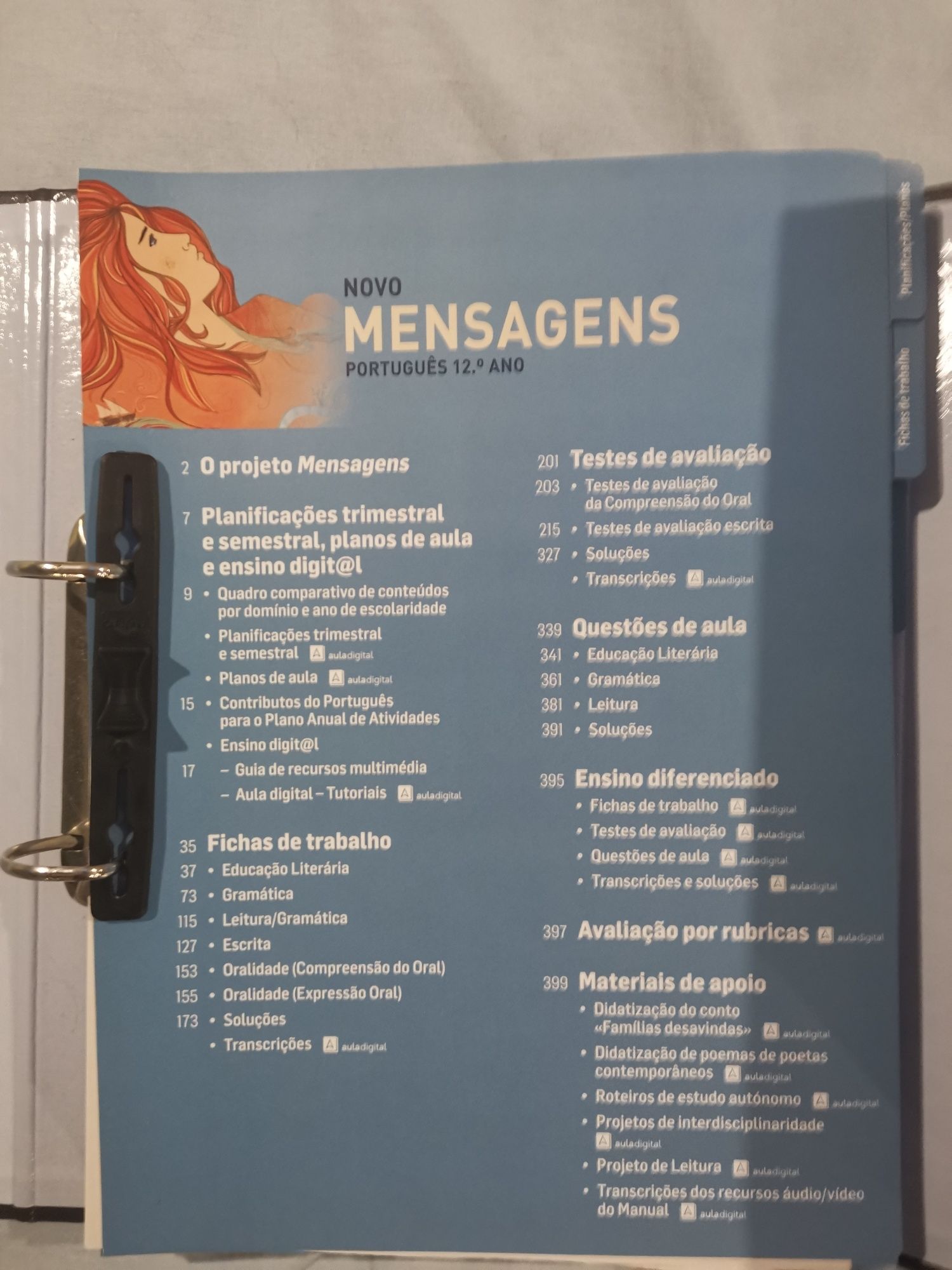 Materias em dossier de apoio ao estudo do manual de português 12