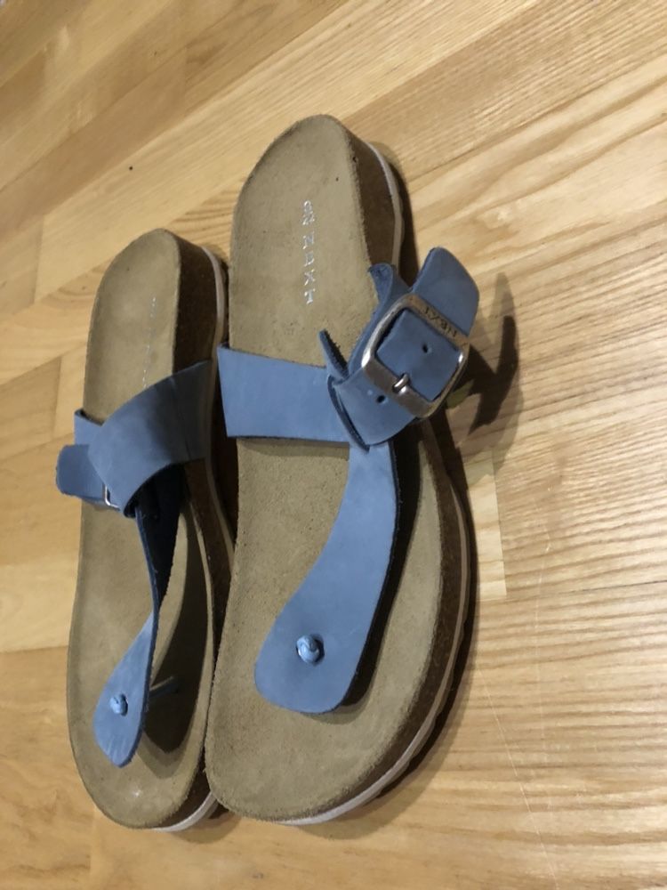 Buty/klapki japonki Next skóra jak Birkenstock  nowe 42 lato