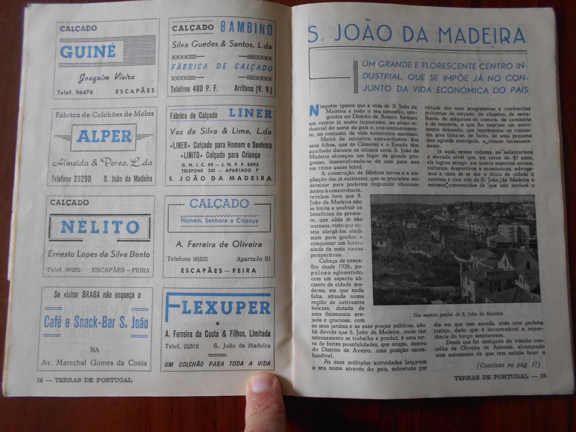 Duas revistas "Terras de Portugal" (Aveiro e Leiria). 1963 e 1964.