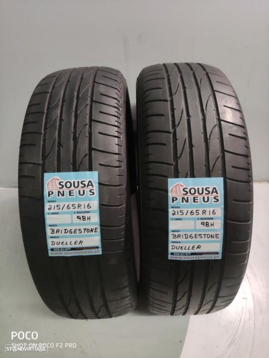 2 pneus semi novos 215-65r16 Bridgestone - oferta dos portes 85 EUROS