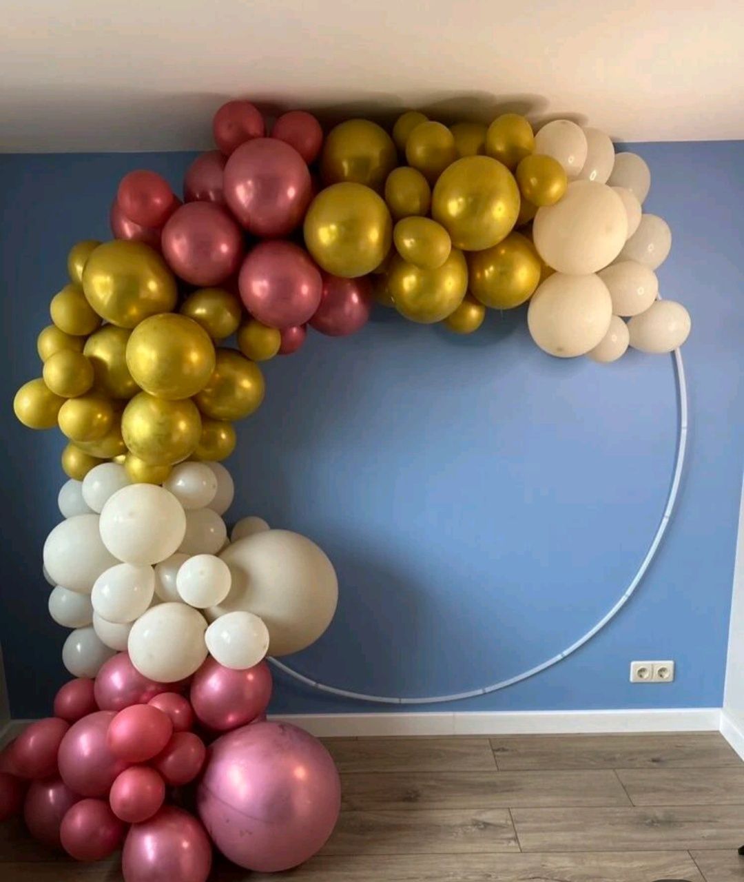 Stelaż na balony wiszący chrzest 18-stka roczek komunia 50-lecie 30-st