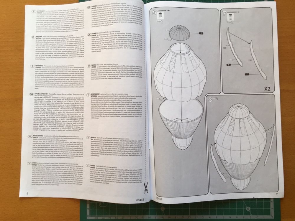 Instruções de montagem kit modelo Breitling Orbiter 3 Heller