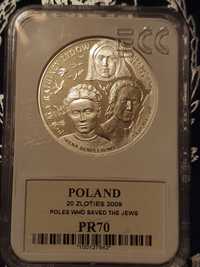 Polska 20 zł 2009 r  PR 70
Polacy ratujący Żydów