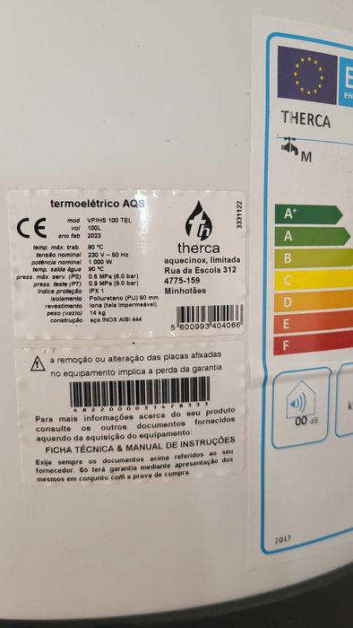 Cilindro Therca 100L inox