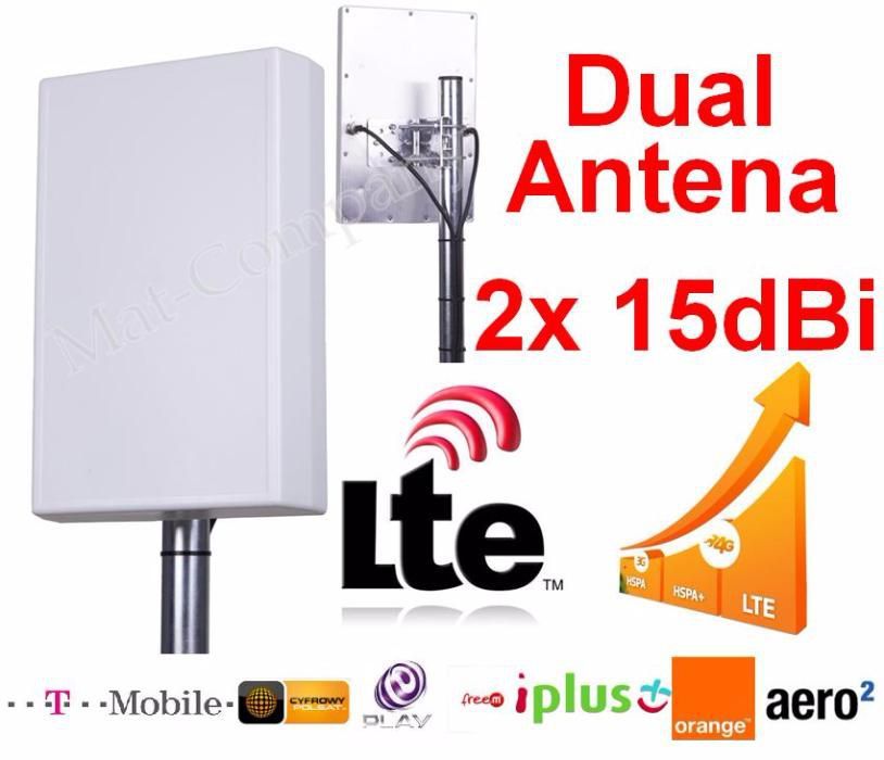ANTENA DUAL LTE +30dB router B593 DWR921 923 MF28D