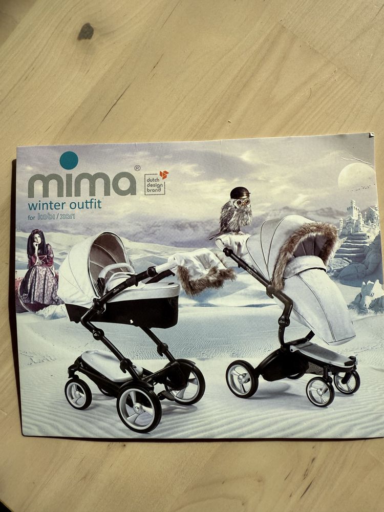 Zimowy zestaw do wózka Mima Xari – czarny kolor