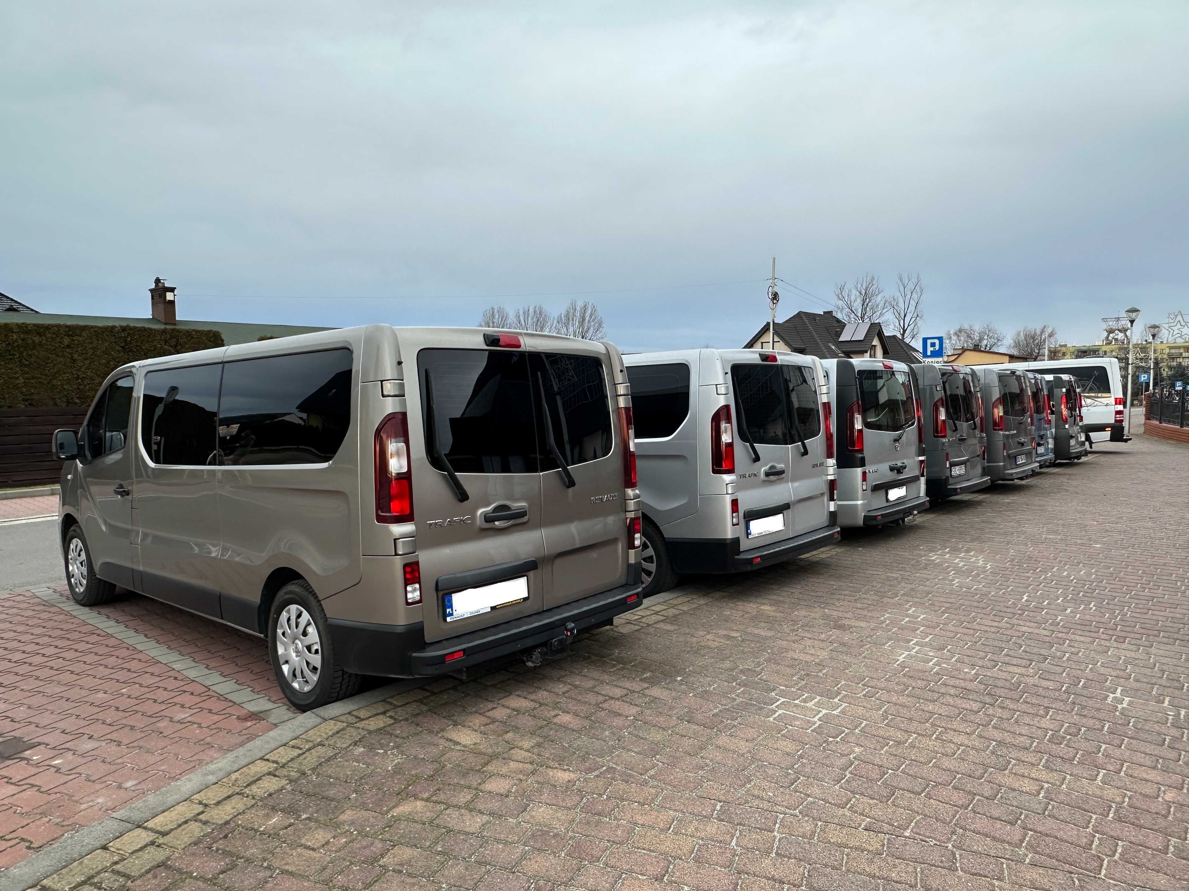 Wynajem Bus 9 osobowy LONG 2 x Klima Wolne terminy 14 samochodów