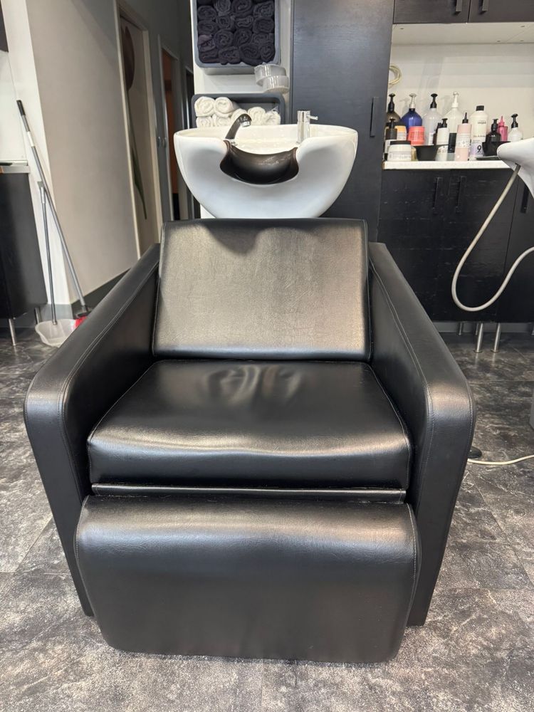 Rampa de lavagem electrica com massagem cabeleireiro.