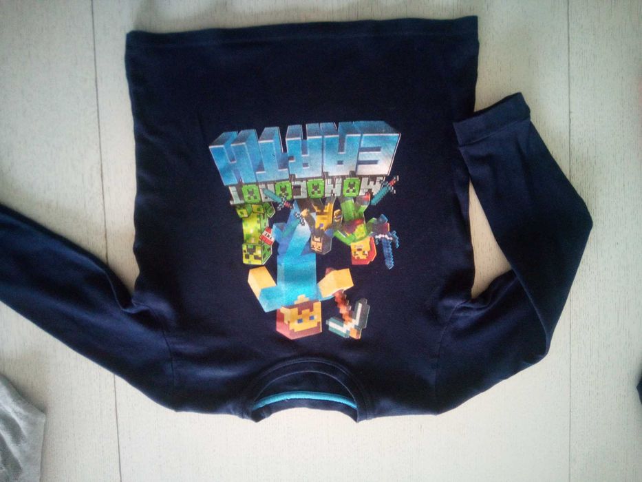 Bluzka Minecraft nowa bluzka OVS sweterek rozm. 128 zestaw