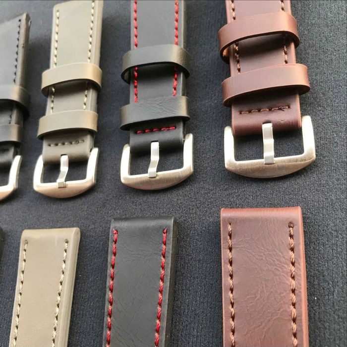 Ремінець шкіряний для годинника (смарт годинника) 20/22 мм