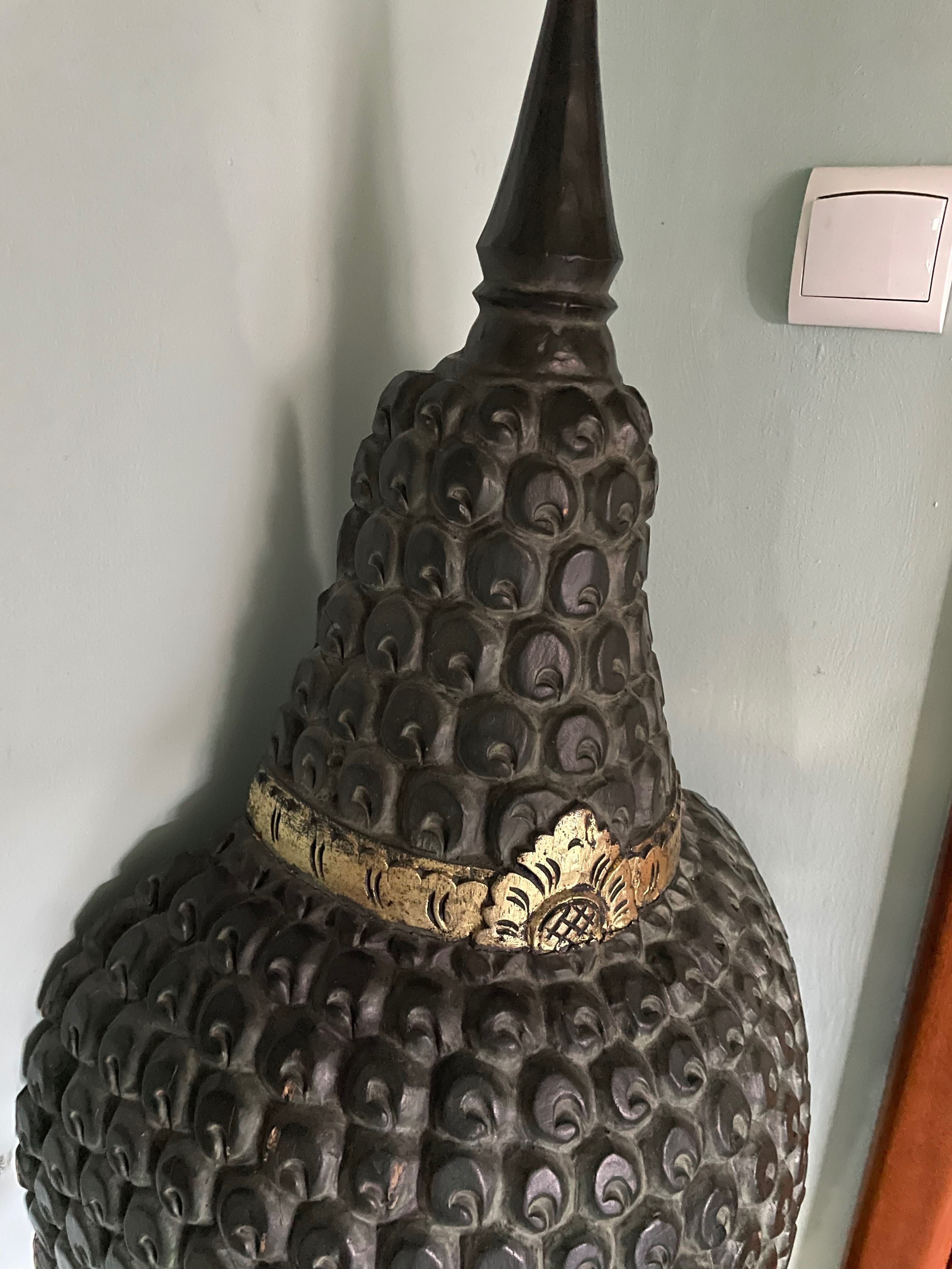 Budda z Bali indonezyjskie rękodzieło z drewna egzotycznego DUŻY 155cm