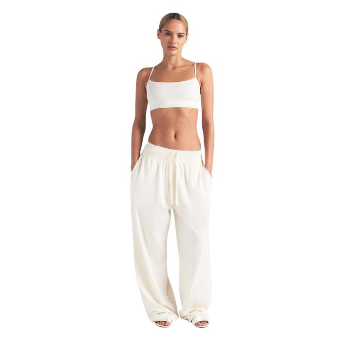 Топ Skims Cotton Rib Scoop Bralette Marble
