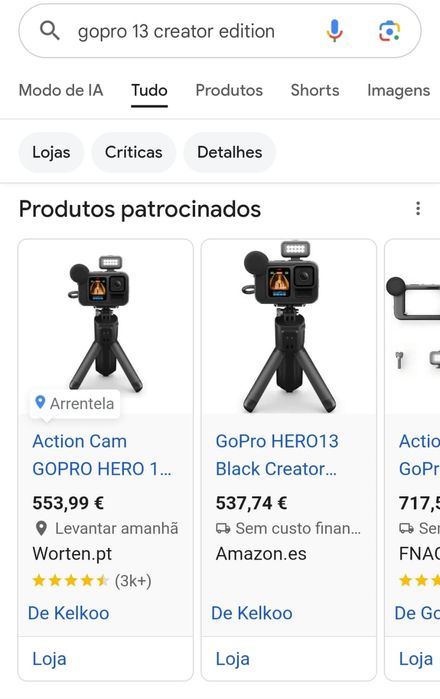 Go pro 13 Black como nova