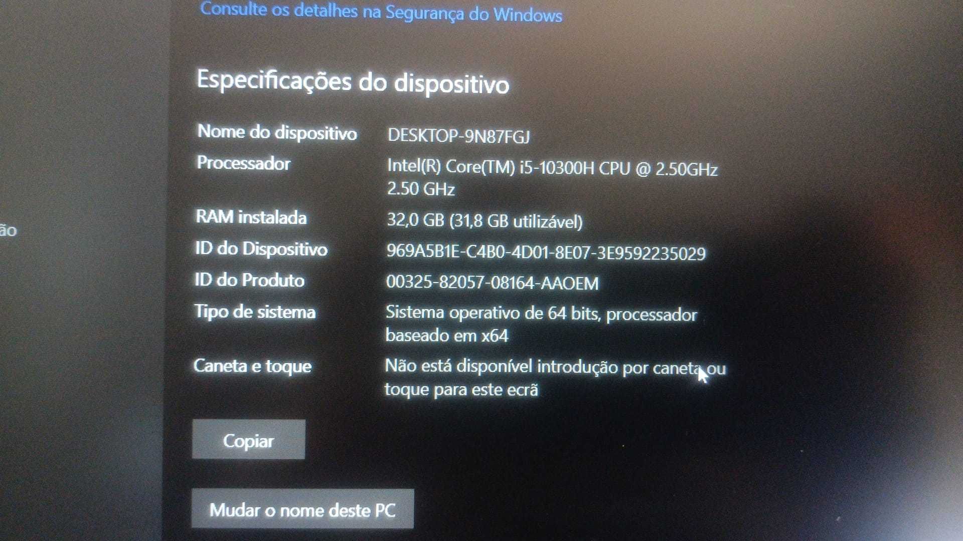 Portátil HP i5 10300h 8gb Ram 512tb Ssd m.2 NVMe GTX 1650Ti 4Gb