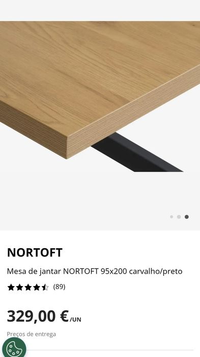 Mesa jantar model Nortoft JYSK