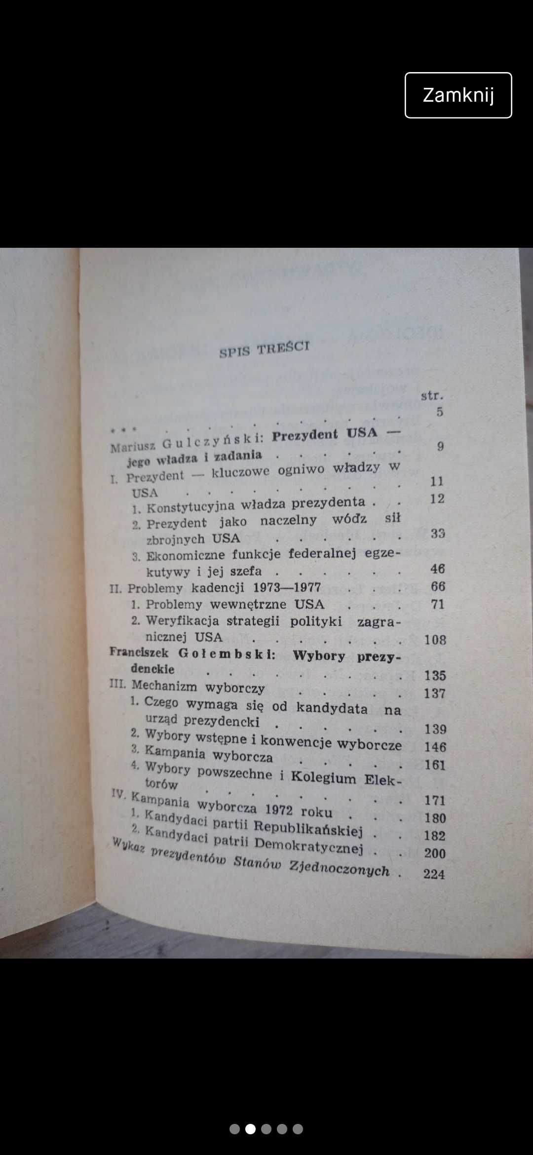 Książka Wybory prezydenckie w USA w 1972 roku