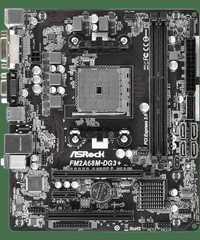 Корпус ITX материнская плата ASRock FM2+ AMD A4-4000 DDR3 2x 4Gb б/у