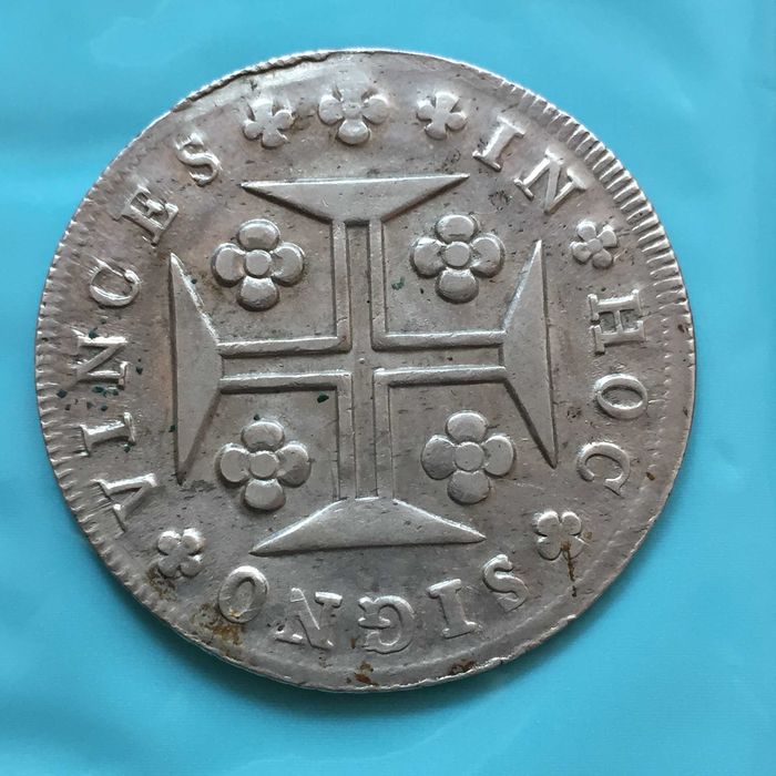 Cruzado Novo (480 Réis) 1807 - D. João Príncipe Regente - prata