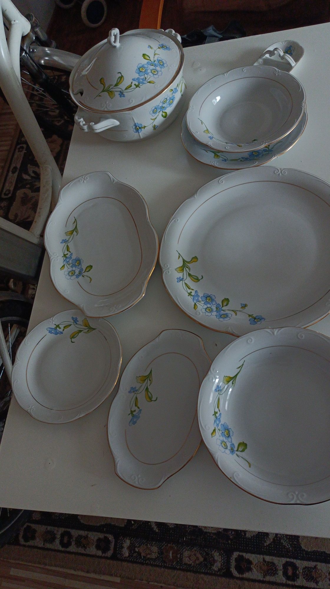 PRL Komplet obiadowy porcelana Chodzież Książ