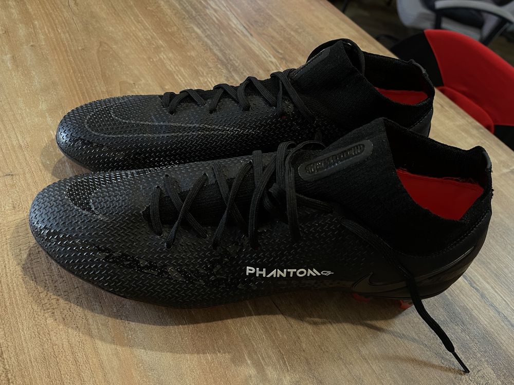 Бутси Nike phantom GT2 elite DF FG black CZ9889-001 46 us 12 оригінал