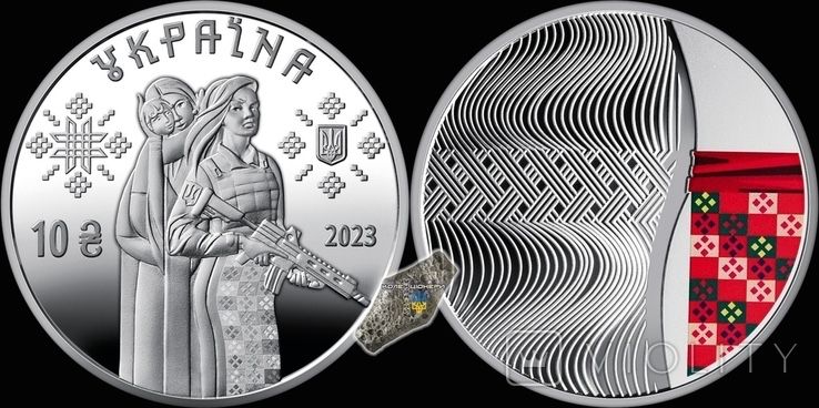 Монета Захисниці у сувенірній упаковці 5 грн