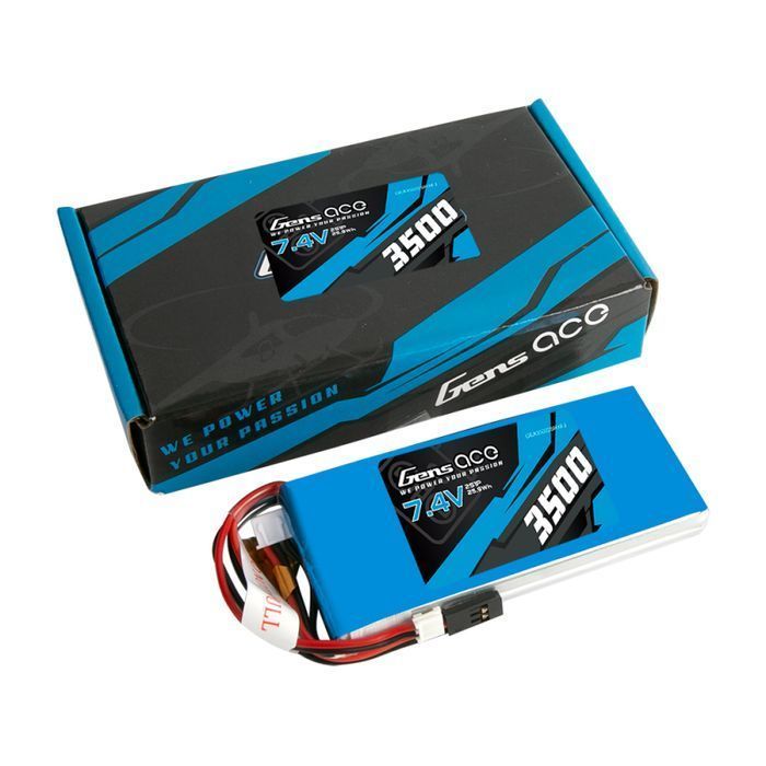 Akumulator Lipo Gens Ace 3500Mah 7,4V 1C 2S1P Rx/Tx