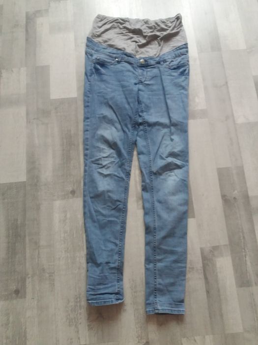 esmara spodnie jeans ciążowe z panelem 38/M