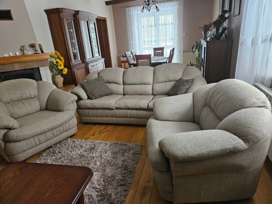 Kanapa 3-os.+ 2 fotele