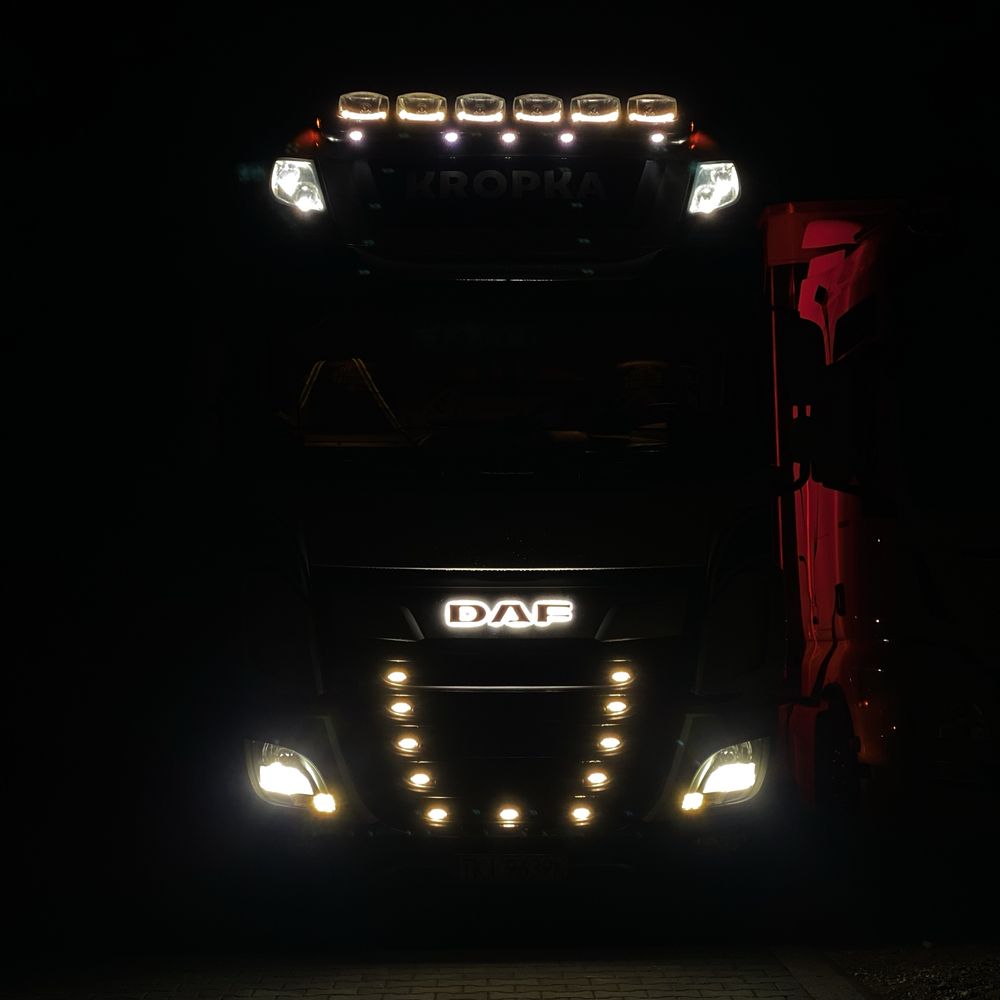 Logo LED na maskę grill TIR MAN DAF Scania Volvo LED 24V