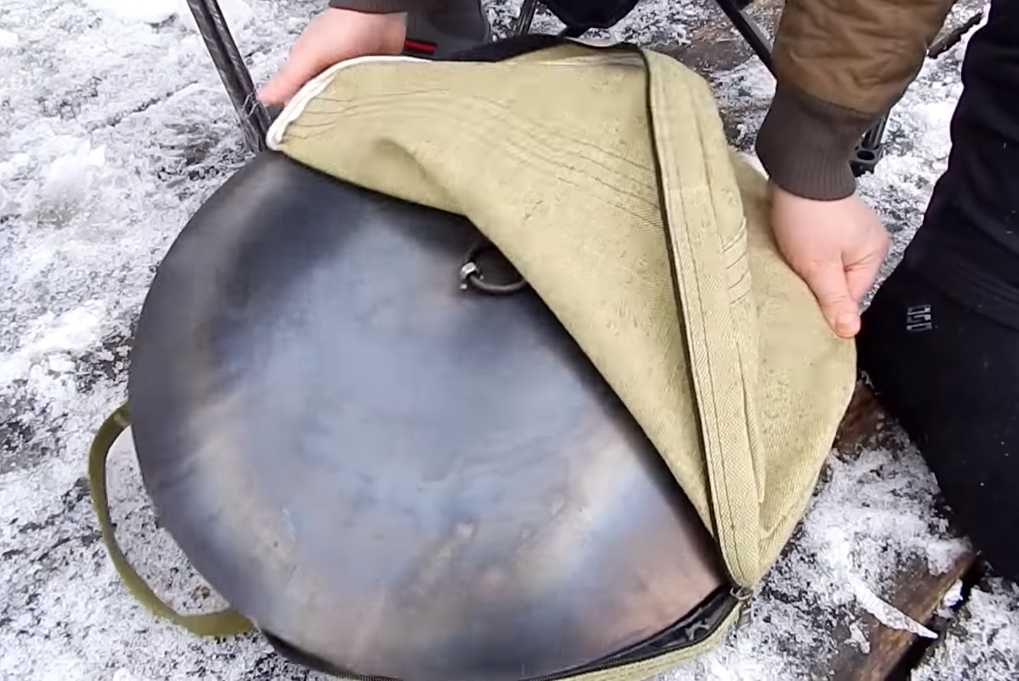 Сковорода из диска 40 50 60 см для природы садж крышка чохол BBQ
