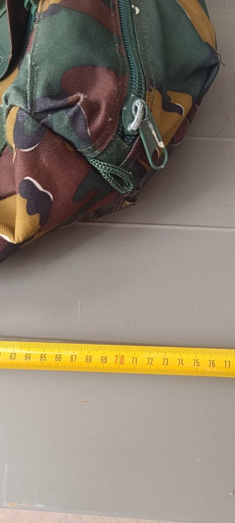 Saco de lona estilo militar padrão camuflagem