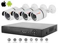 CCTV Sistema Vídeo Vigilância + 4 Câmaras HD APP Android/Iphone (NOVO)