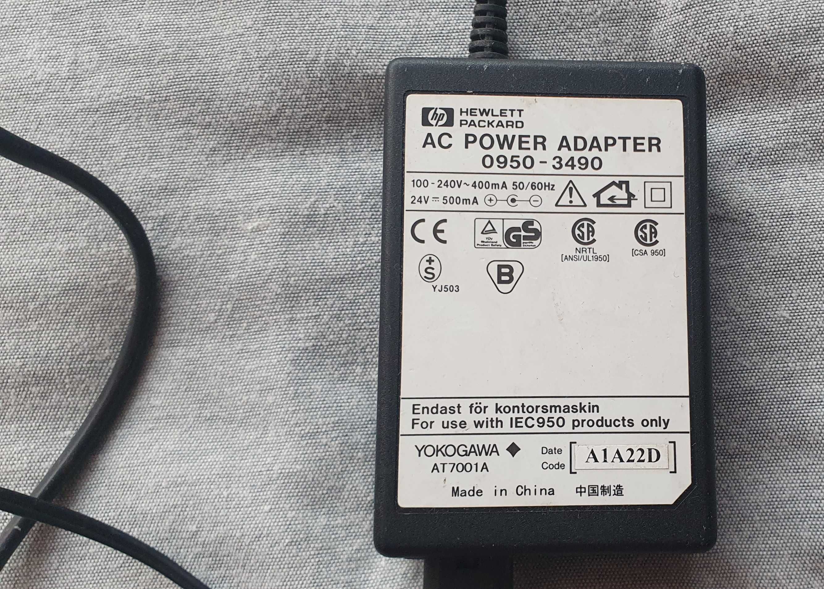 Zasilacz AC power adapter 0950 - 3490