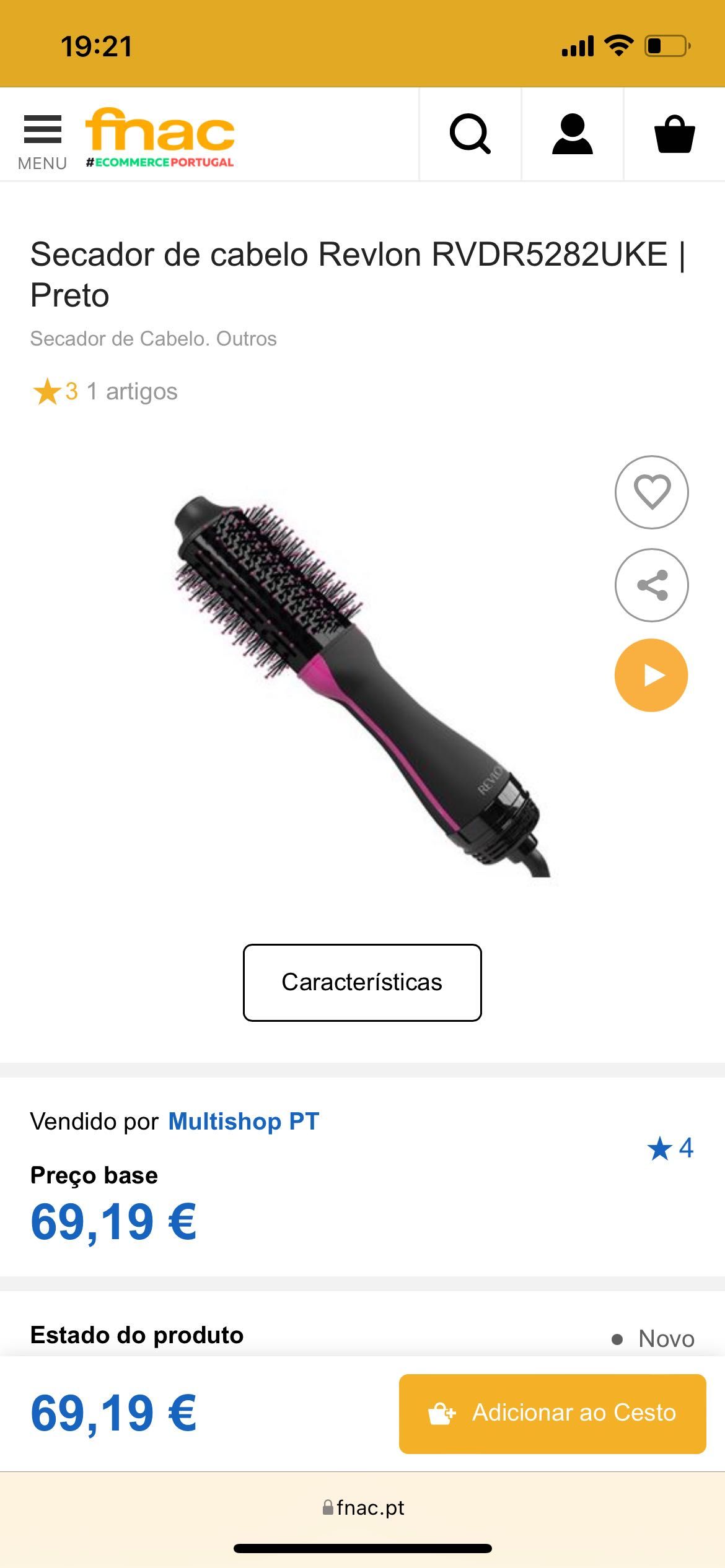 Secador de cabelo Revlon RVDR5222E | Rosa