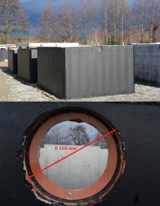 szambo betonowe 12m3 zbiornik betonowy 10m3 dwukomorowy szczelny