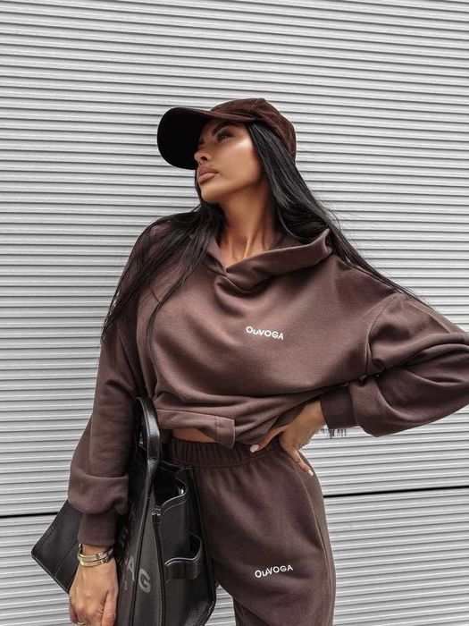 O la voga dres komplet dewfall czekolada S M L