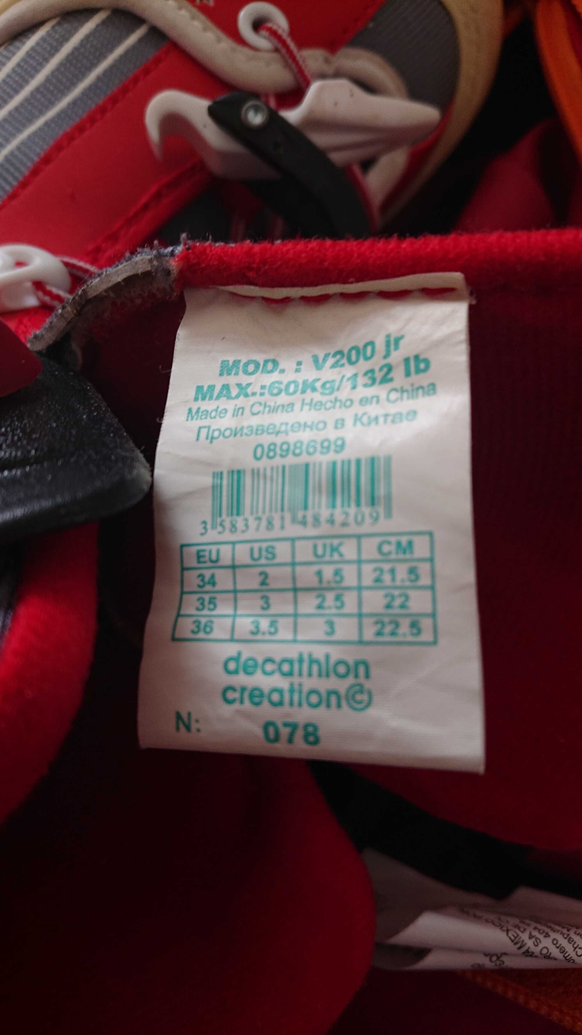Decathlon rolki regulowane 34-36, kask, ochraniacze plus torba.