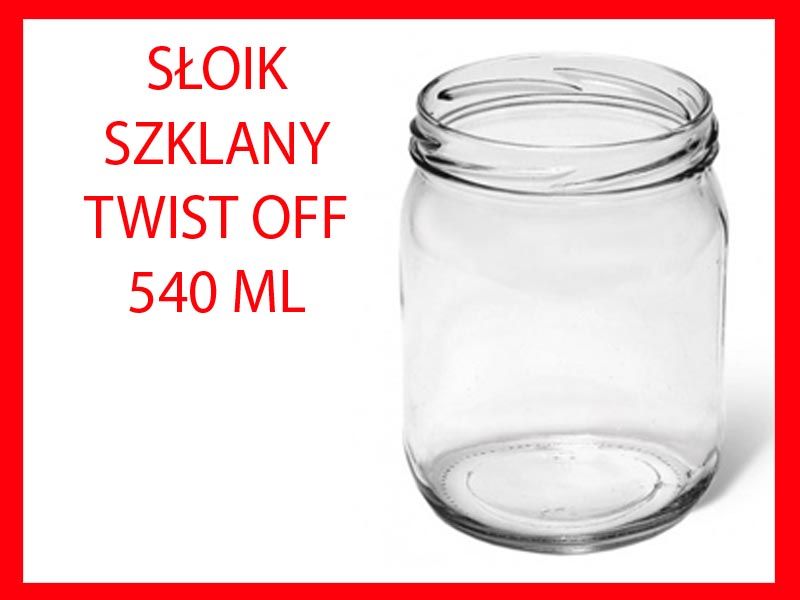 Słoik 540ml Słoiki 540ml Słoik 540 ml Słoiki 540 ml PĘKATY - MIÓD RYBY