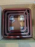 Półki cubes 3 szt dark brown
