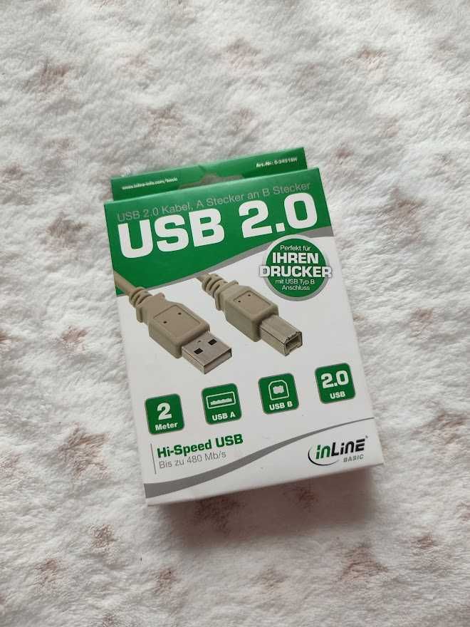 Kabel InLine USB-A/B 2.0 do drukarki