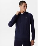 Синя чоловіча кофта реглан кенгуру худі  lacoste