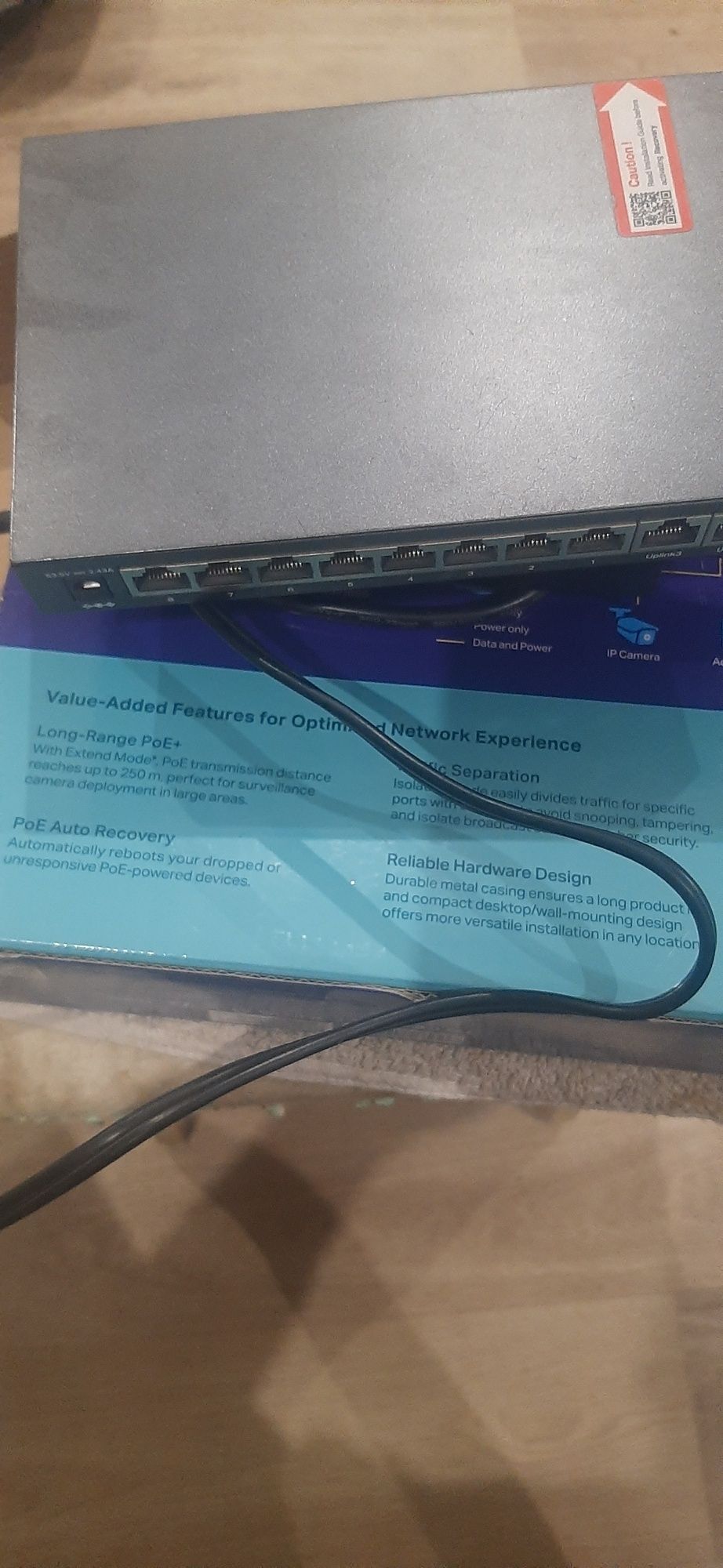 Продам PoE+  Комутатор TP-Link TL-SL1311MP