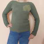 Zielony gruby  sweter