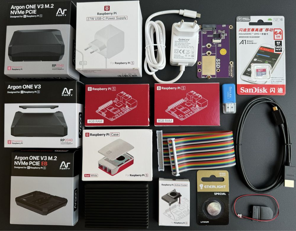 Raspberry Pi 5 4Gb, 8Gb, 16Gb, KIT