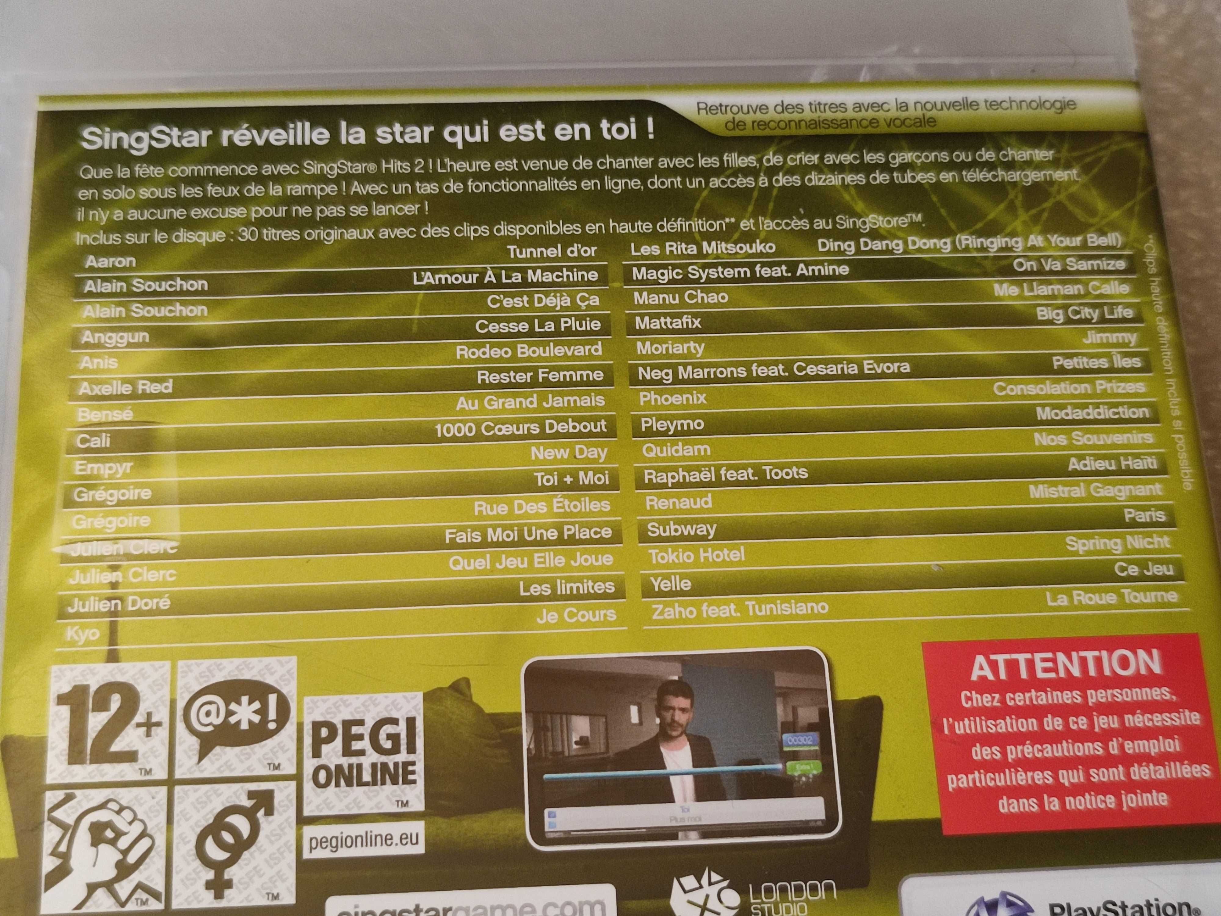 PS3 - SingStar Hits 2 - unikat, exclusive z Francji + gratis