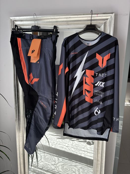 Strój Thor Launch KTM cross enduro komplet spodnie bluza