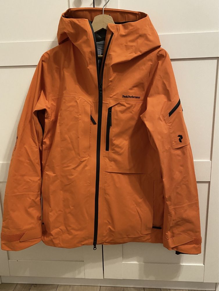 Kurtka narciarska damska Peak Performance W Alpine pomaranczowy G76602