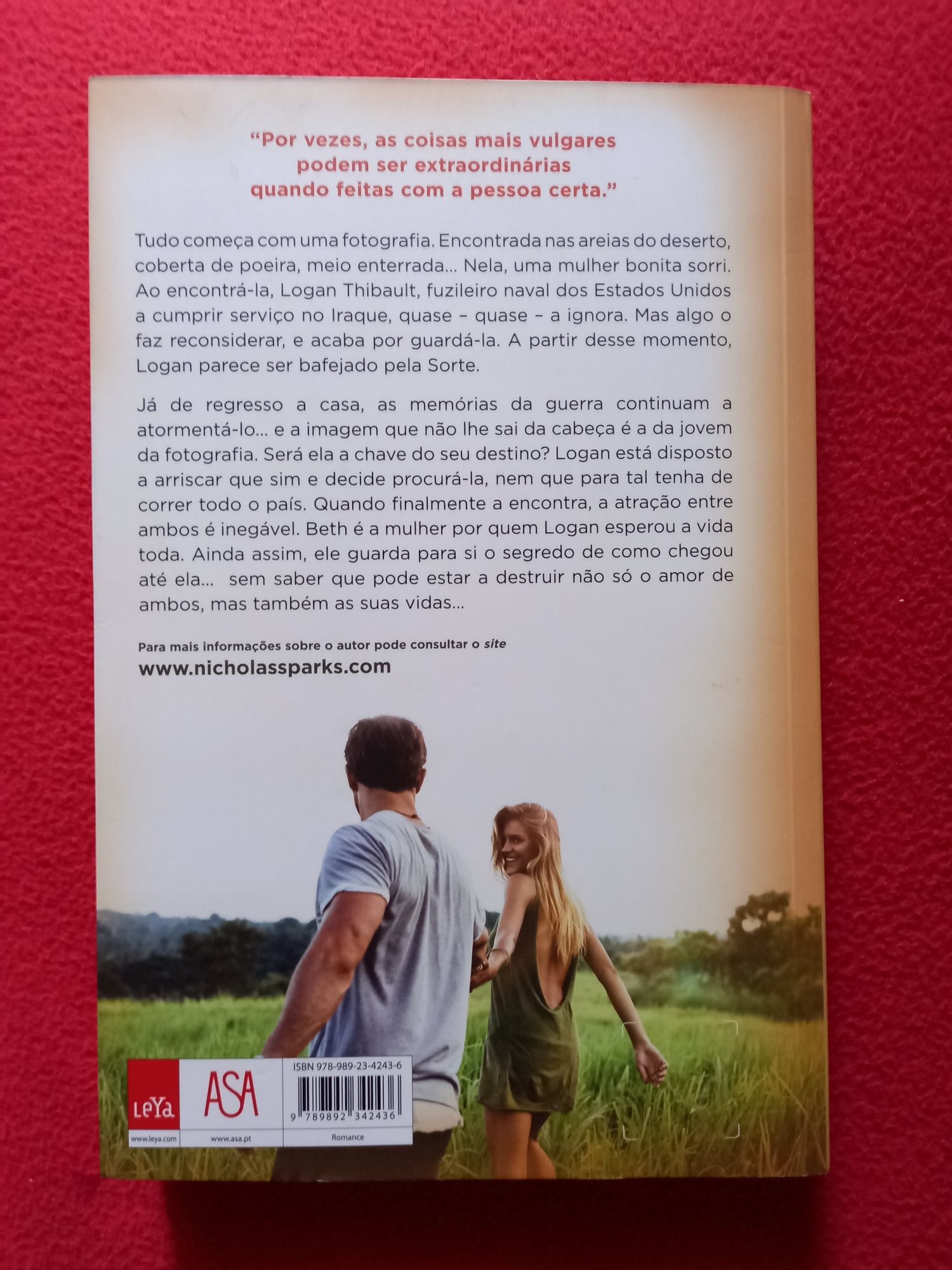 Nicholas sparks "Um homem com sorte" - NOVO