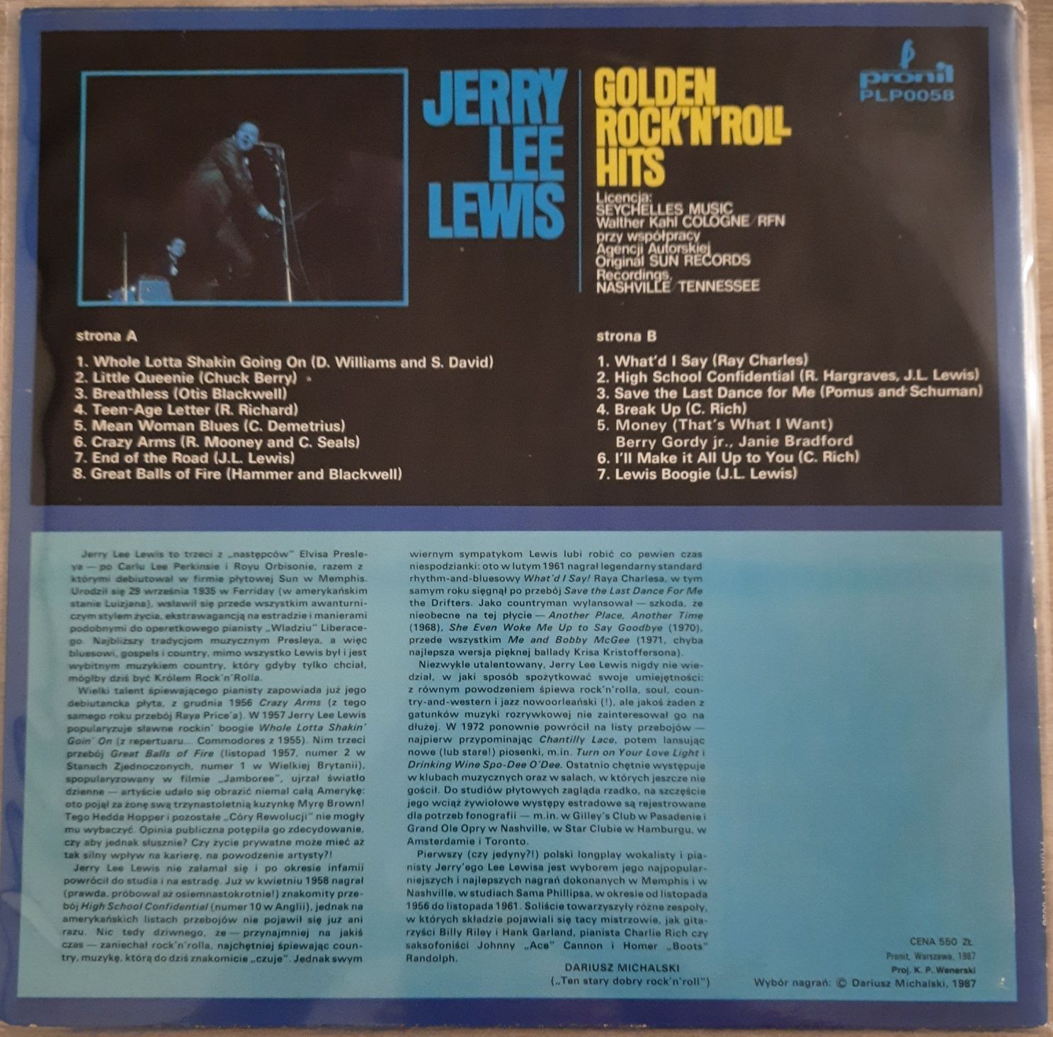 Jerry Lee Lewis - Golden Rock'N'Roll Hits VG+